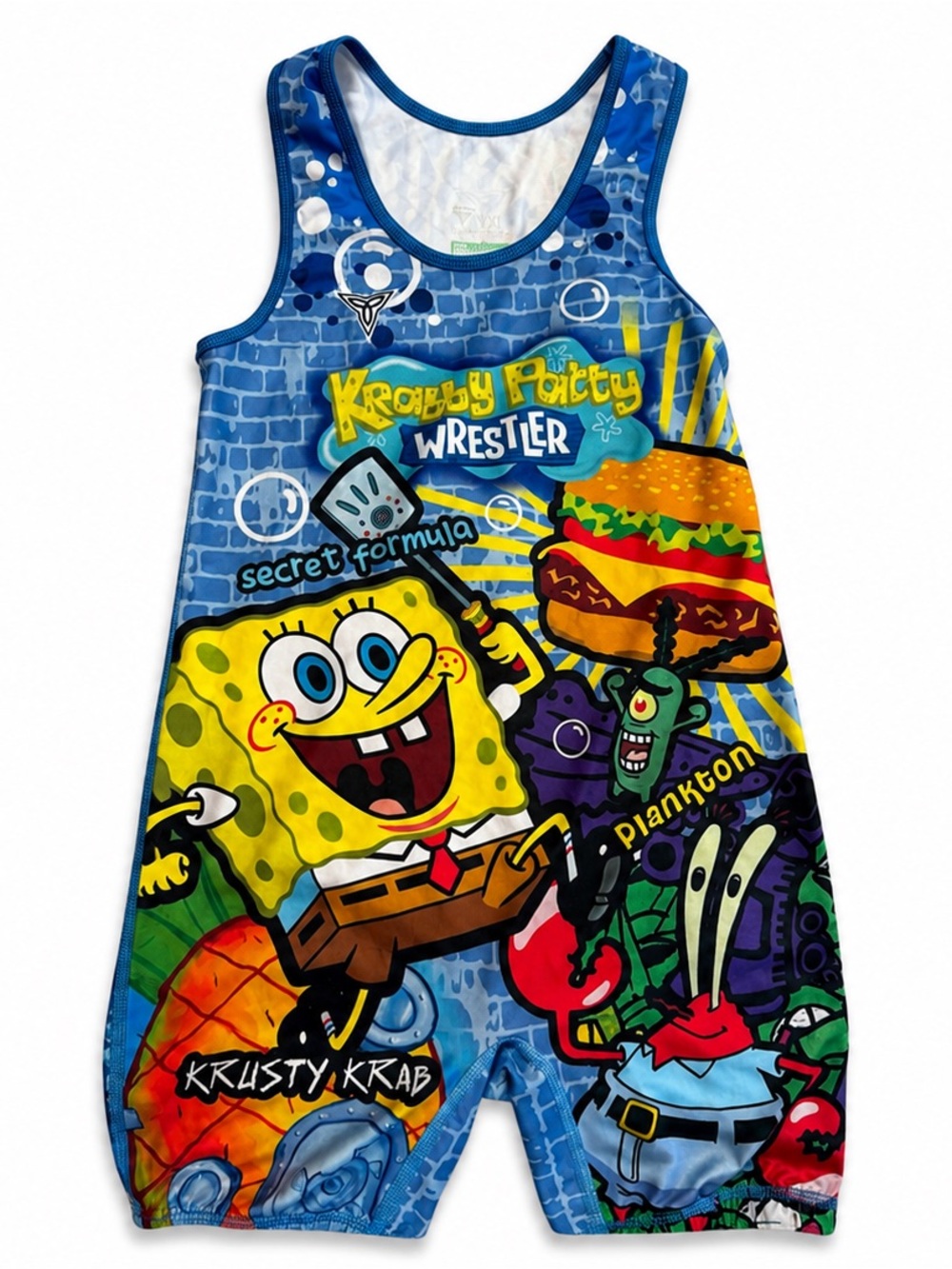 SpongeBob SquarePants Blue Kids Pajama Romper